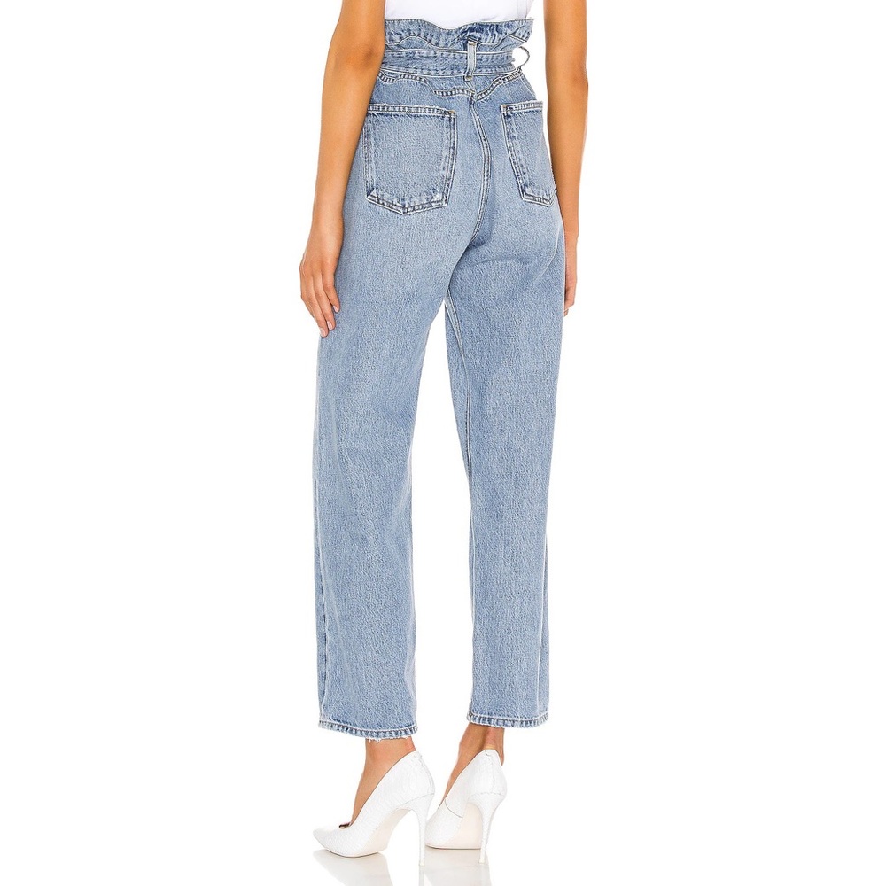 Agolde Light Blue High-Rise Paperbag Jeans - Picture 9 of 14
